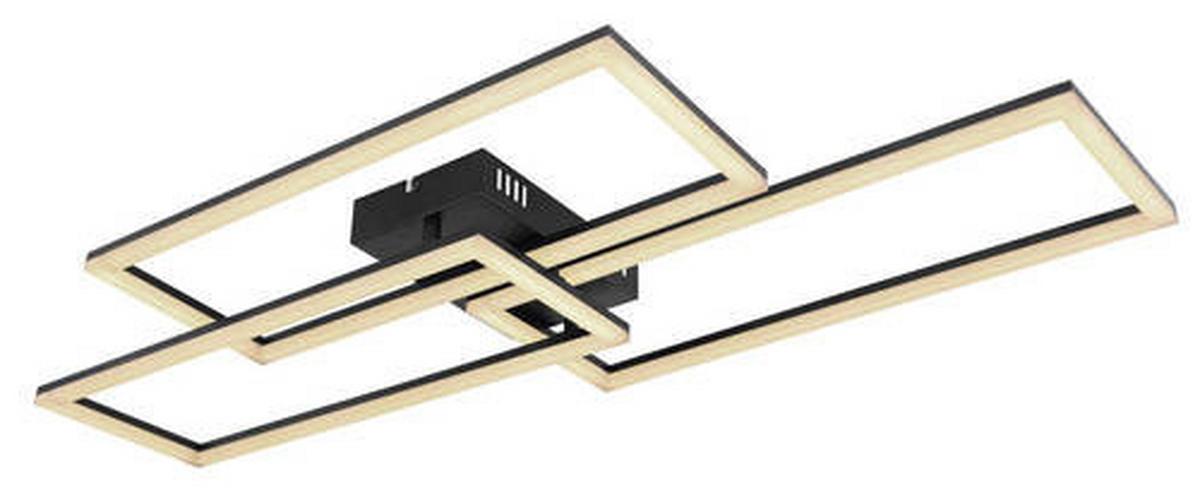 LED-Deckenleuchte 67247-58sh - Opal/Schwarz, Design (90/40/8cm) - Globo