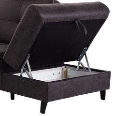 Wohnlandschaft in Anthrazit mit Bettkasten kaufen Wohnlandschaft in Anthrazit mit Bettkasten kaufen