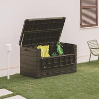 Kissenbox Dolomiti 146,6x85x82,6 Cm 970l - Anthrazit, Basics, Kunststoff (146,6/85/82,6cm)