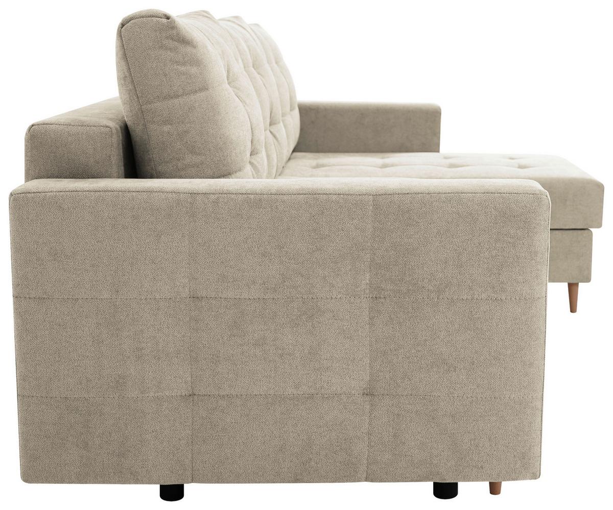 Ecksofa Asti Creme S: 232x141 cm - Creme, Design, Textil (232/141cm) - MID.YOU