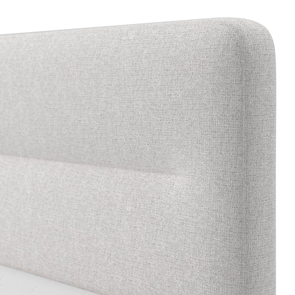 Boxspringová postel MARCO 140x200, světle šedá - černá/světle šedá, Moderní, dřevo/textil (140/200cm) - Bessagi Home