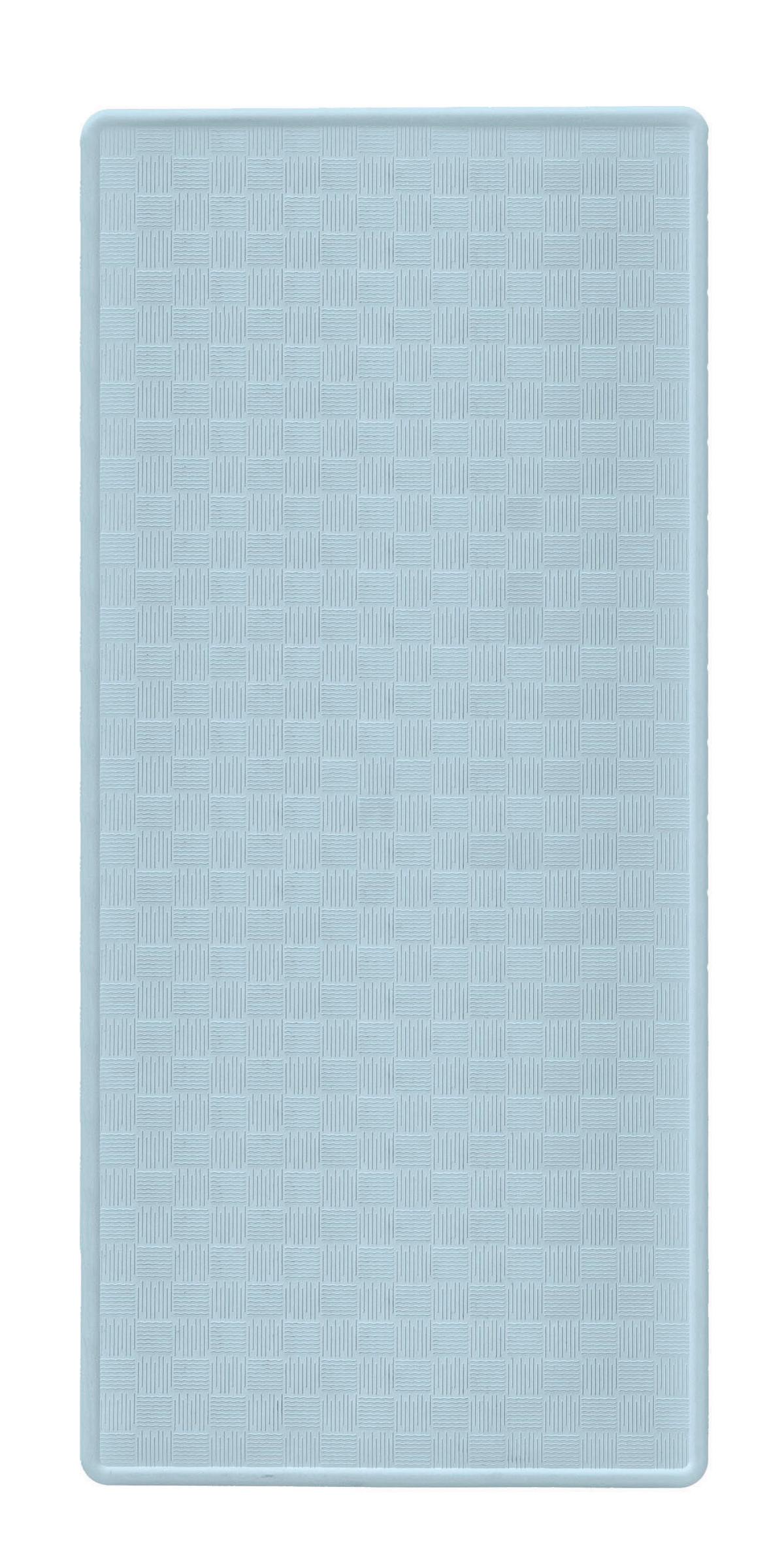 Badewanneneinlage Ruby 35x75 cm Pastellblau - Pastellblau, Basics, Naturmaterialien (35/75cm) - Kleine Wolke