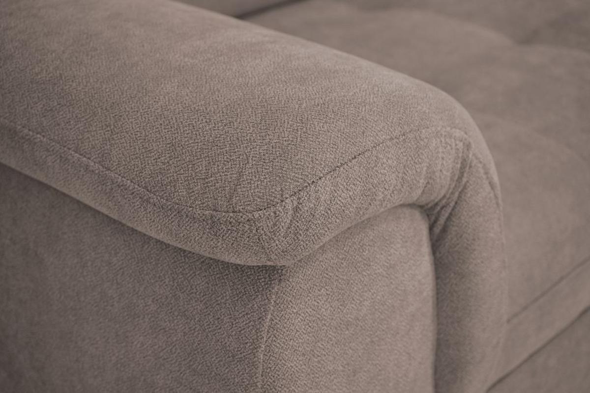 Rohová sedačka FALCO, pravá, sv.šedá žinylka,2x op.hlavy - černá/světle šedá, Konvenční, dřevo/kompozitní dřevo (251/183cm) - Ondega