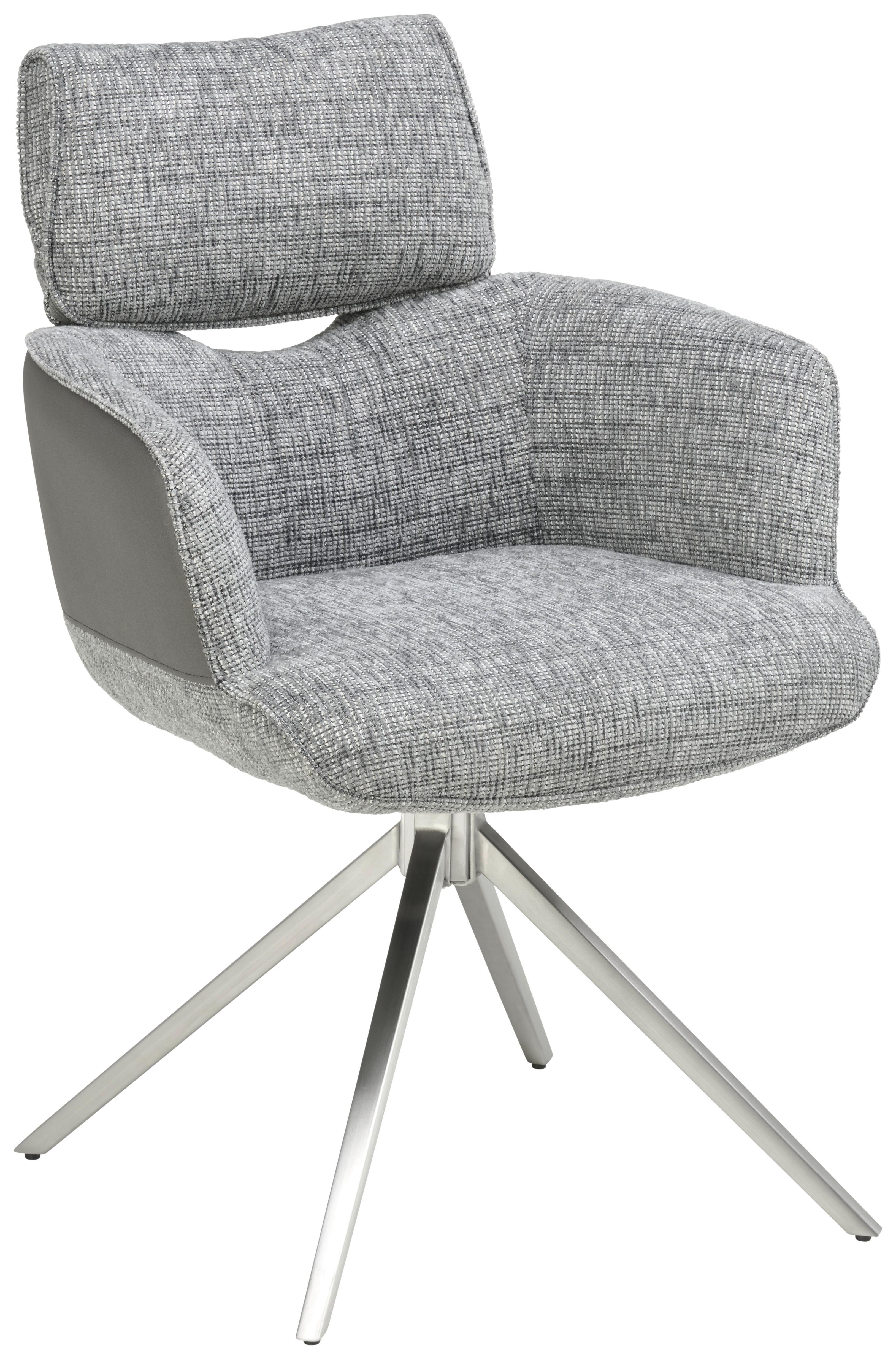 Armlehnstuhl Blake Grau, Sitzfl. 360° drehbar
