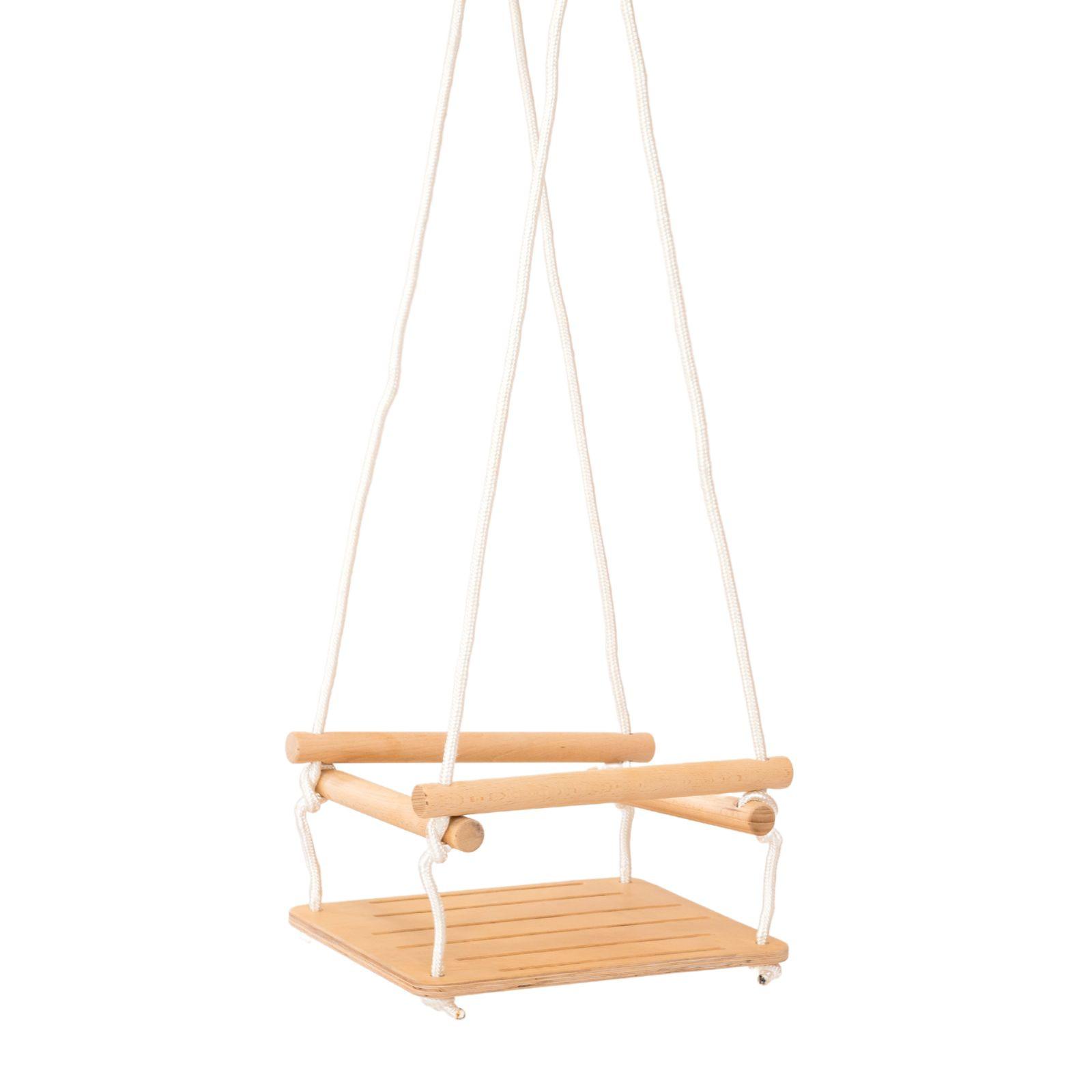 Babyschaukel natur 30x30 cm - Birkefarben, Basics, Holz (30/30/30cm) - CLIFF