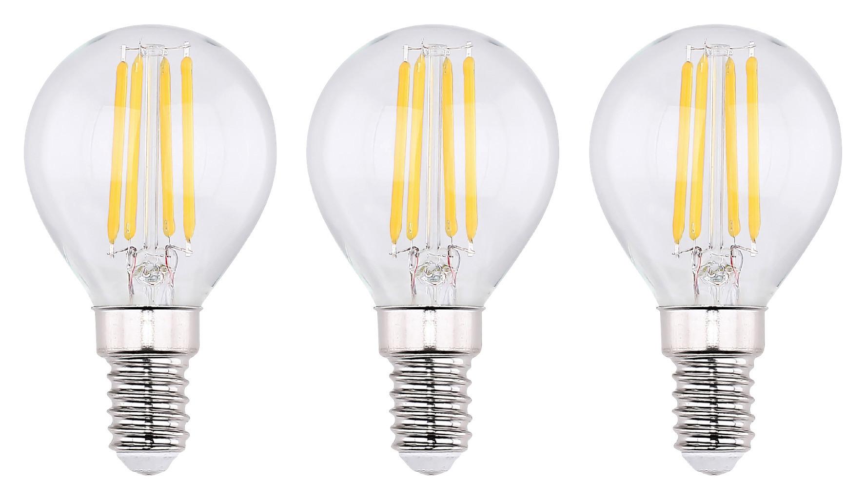 LED žiarovka 10589-3 max. 4 Watt - číra, sklo (4,5/7,8cm) - Mömax