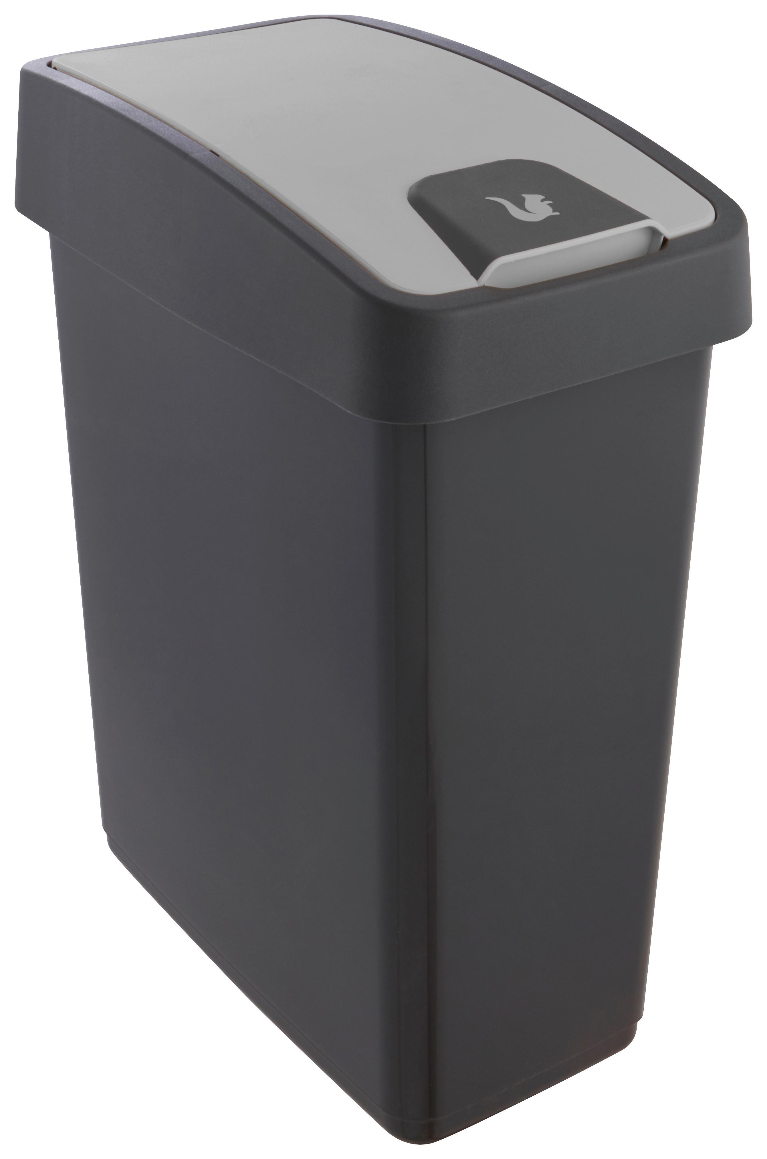 ODPADKOVÝ KÔŠ ARNE - sivá, plast (39,5/24/47,5cm) - Modern Living