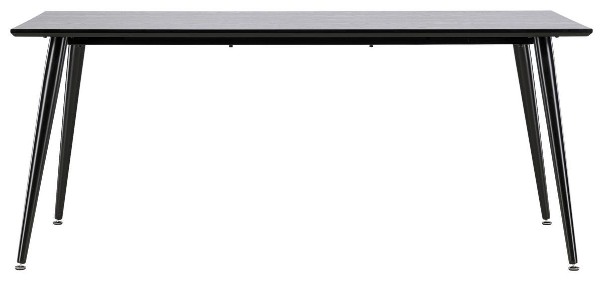 Esstisch Dipp - Schwarz, Design, Holzwerkstoff/Metall (180/90/75cm) - Livetastic