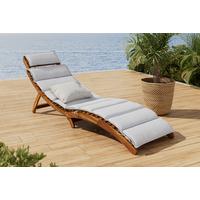 ZÁHRADNÉ LEŽADLO NATALIE - béžová, Natur, drevo/textil (180/62/54cm) - Mömax