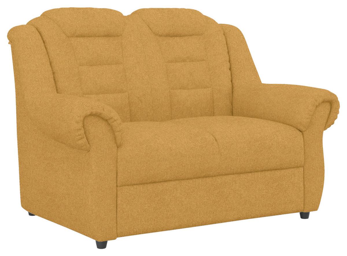 2-sitzer-sofa Boston Gelb Chenille - Gelb/Schwarz, KONVENTIONELL, Textil (145/102/101cm) - Livetastic