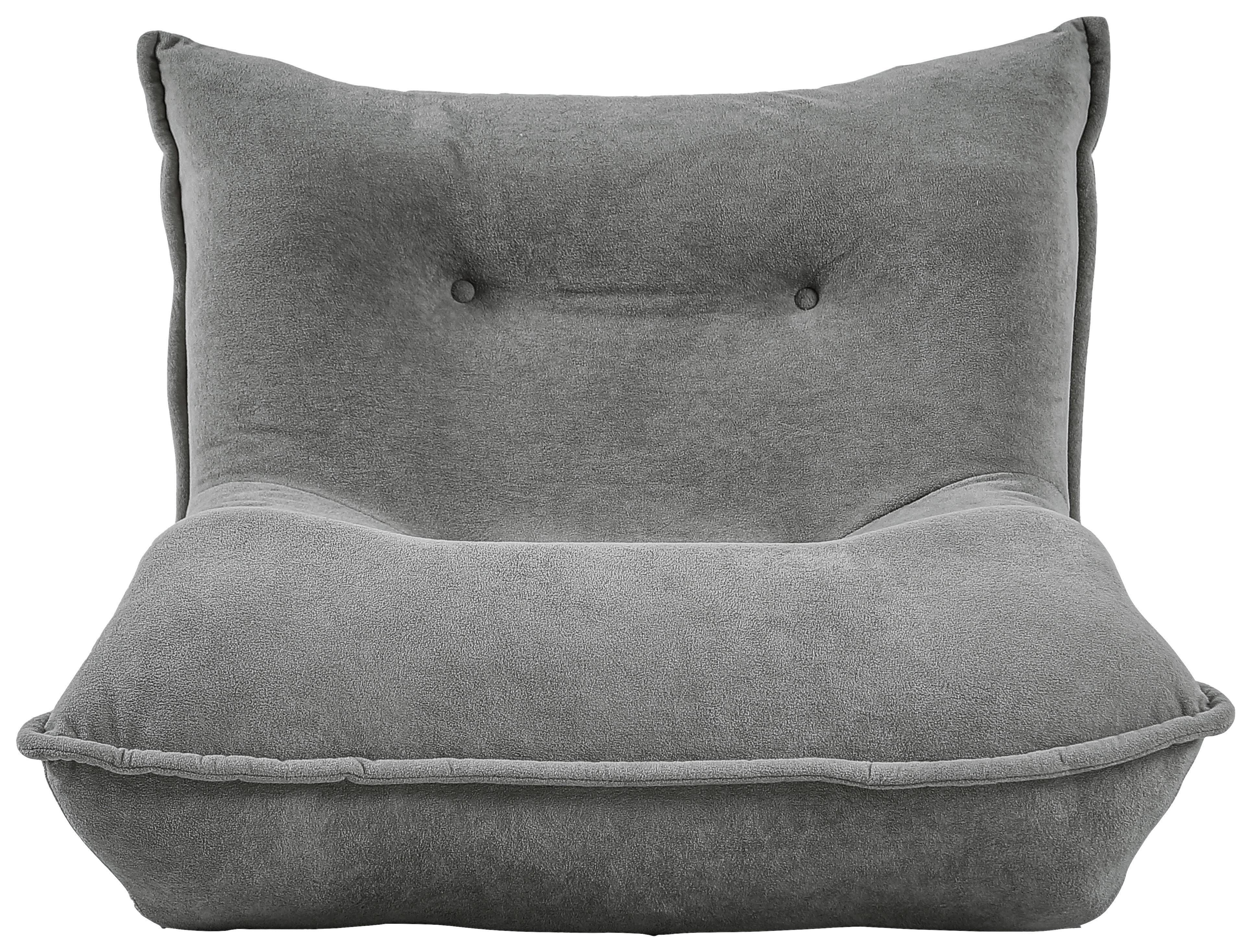 Relaxsessel Dubia Grau B: 82 Cm - Grau, Design, Textil (82/67/93cm) - Livetastic