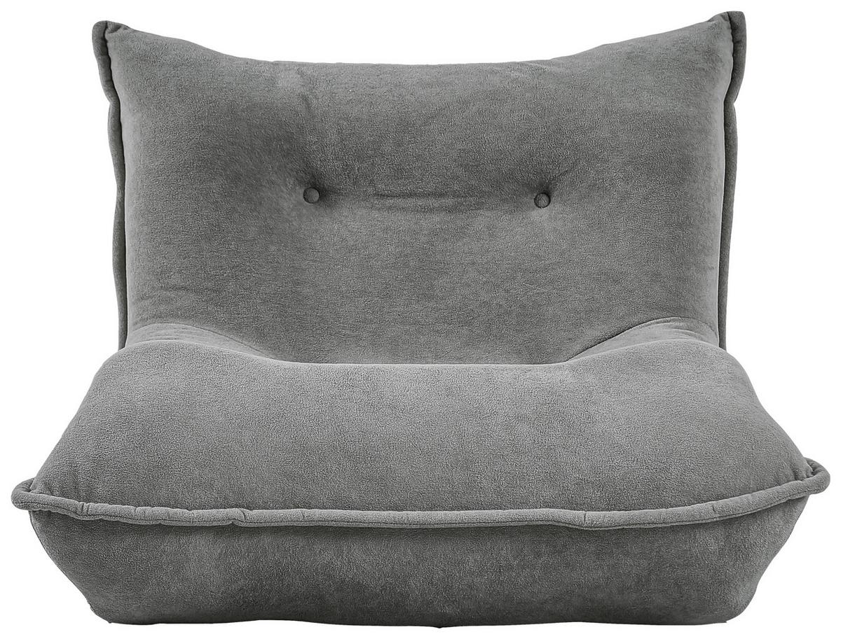 Relaxsessel Dubia Grau B: 82 Cm - Grau, Design, Textil (82/67/93cm) - Livetastic