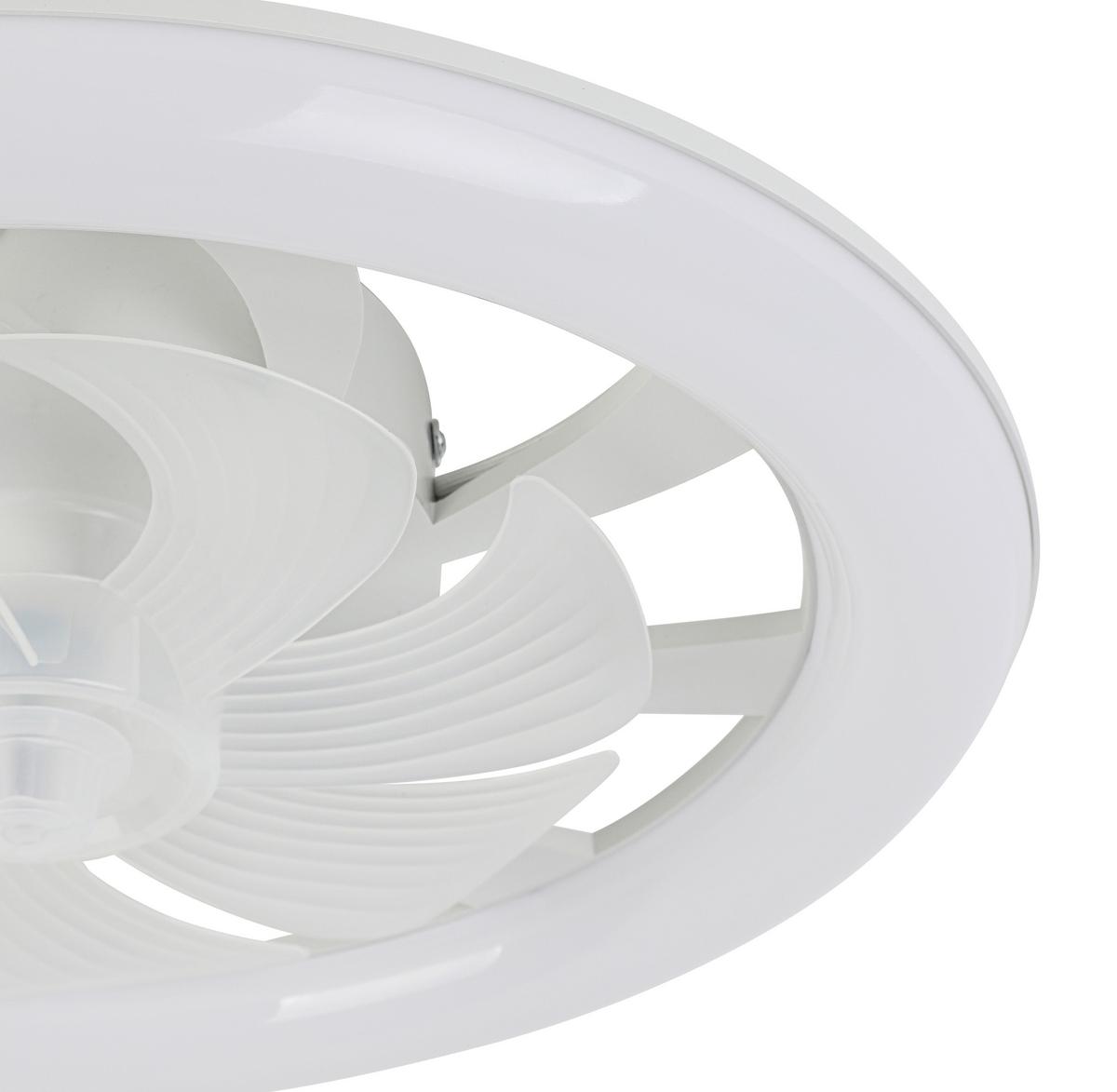 Deckenventilator Carl - Weiß, Basics, Kunststoff (48/12cm) - Luca Bessoni