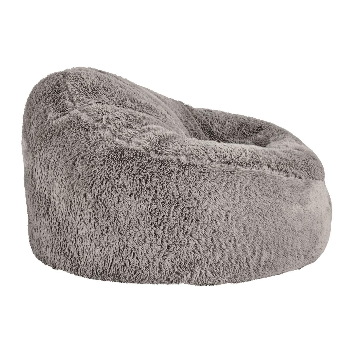 Sedací vak COLORADO, sivý plyš, 700L - sivá, Modern, textil (125/70/125cm) - Mömax