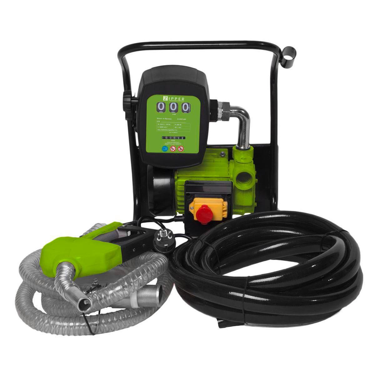 Ölpumpe 600 W 40l/h Transportabel - Grün, Basics, Metall - Zipper