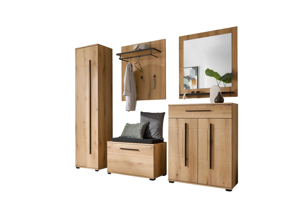 GARDEROBE Cantara Eichefarben B: 230cm - Eichefarben, MODERN, Holzwerkstoff (230/201/39cm) - MID.YOU