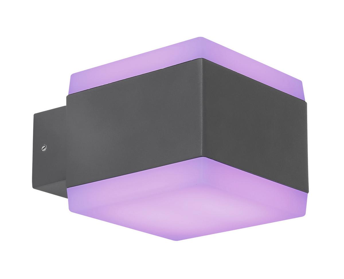 Led Außenleuchte Slice 15 Watt Kunststoff, Wandmontage - Basics, Kunststoff/Metall (11/9cm) - Globo