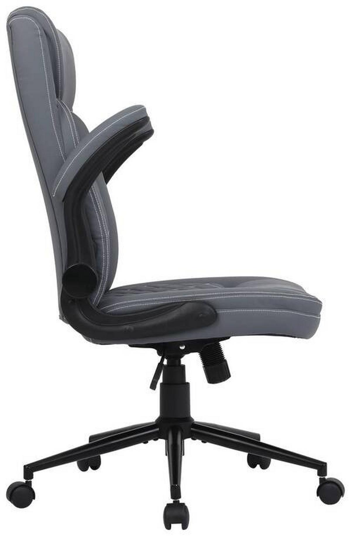 Chefsessel Fredy - Schwarz/Weiß, MODERN, Holz/Kunststoff (64/116/70cm)