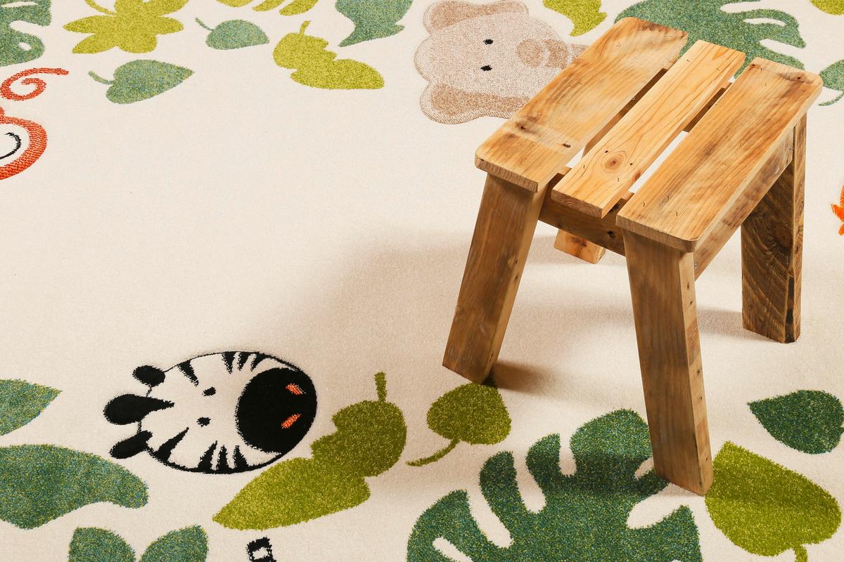 Kinderteppich E-Safari - Beige, Trend, Textil (80/150cm) - Esprit