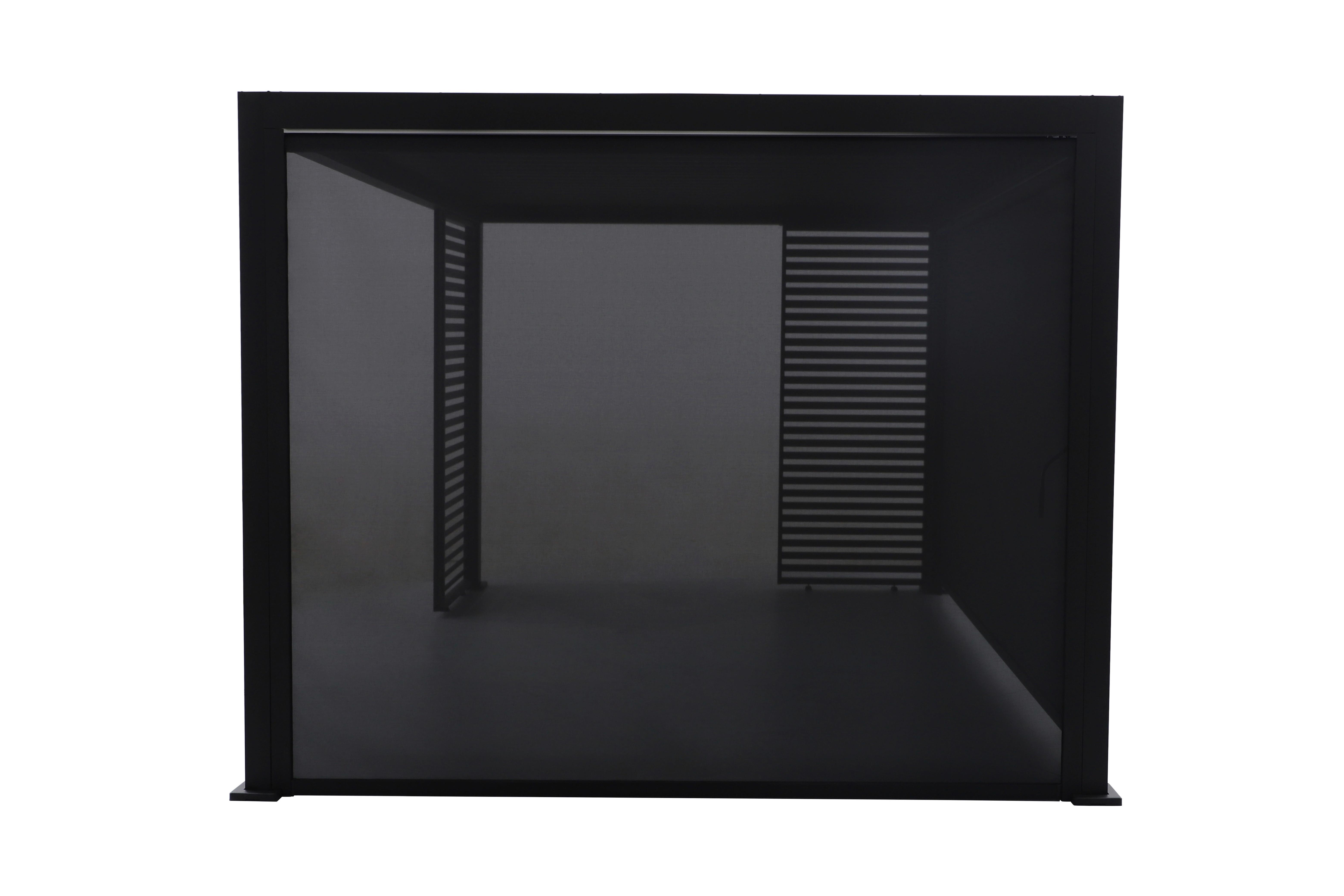 Kurbelrollo Für Pergola Origin Aluminium, Bxh:ca. 278x231,5cm - Anthrazit, Basics, Metall (278/231,5/9cm) - Gardenson