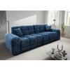 Viersitzer-Sofa Bosco, Blau B: 300 cm - Blau/Schwarz, MODERN, Textil (300/87/120cm) - Livetastic