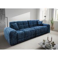 Viersitzer-Sofa Bosco, Blau B: 300 cm - Blau/Schwarz, MODERN, Textil (300/87/120cm) - Livetastic