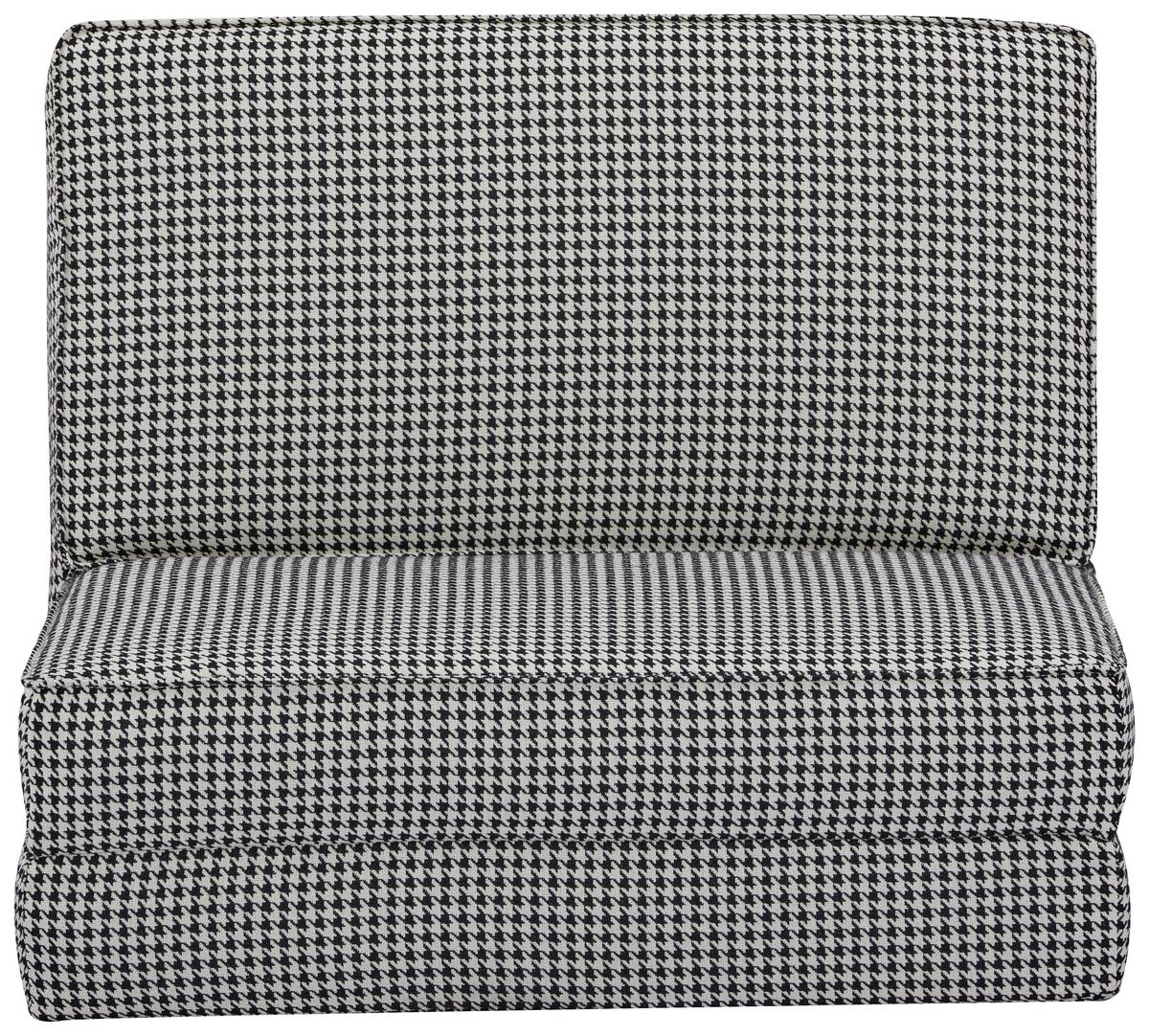 Schlafsessel Luc - Schwarz/Weiß, MODERN, Textil (74/61,5/80cm) - MID.YOU