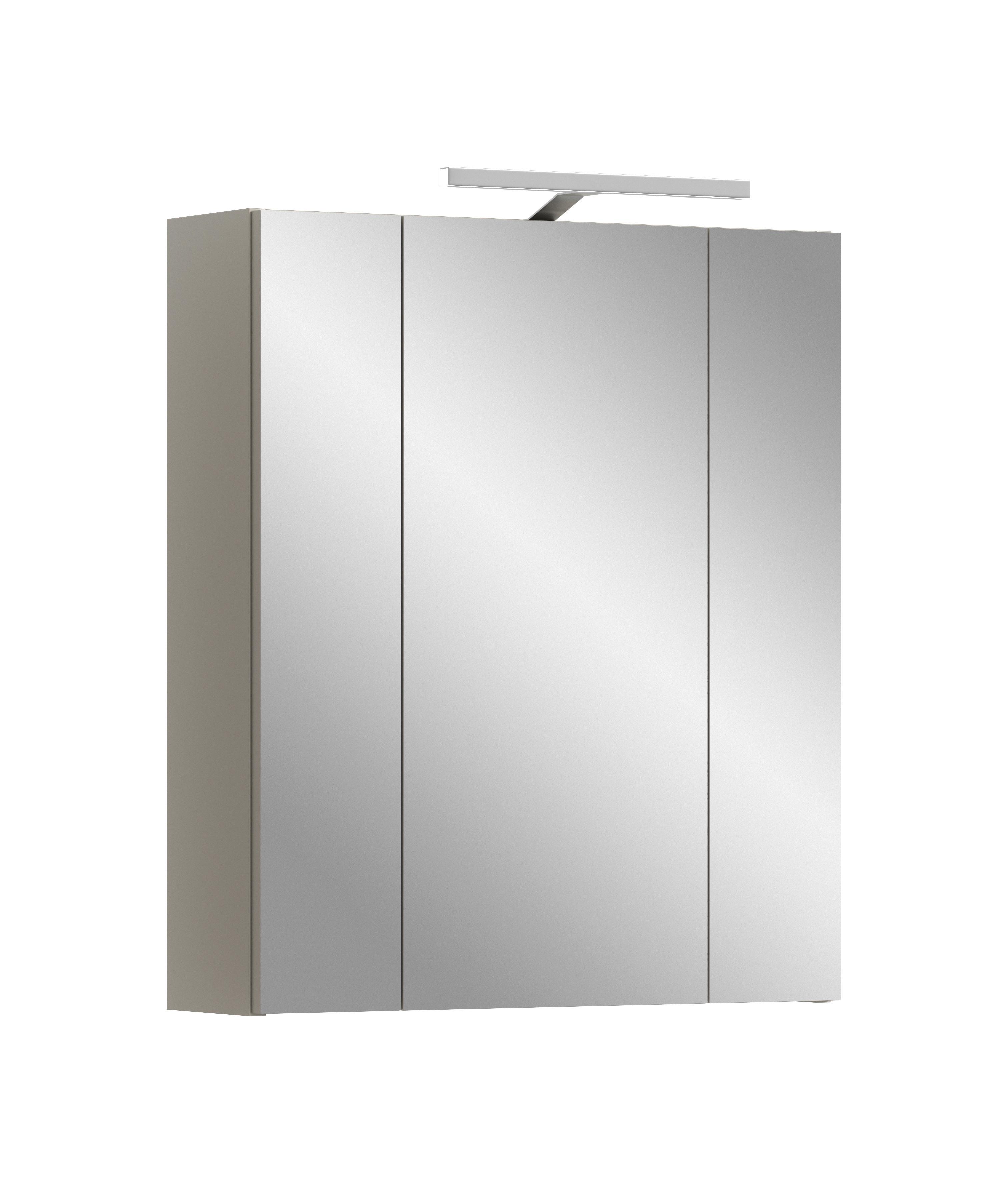 Spiegelschrank Ice Kaschmir B: 60cm - Kaschmir, Trend, Glas/Holzwerkstoff (60/70/18cm) - MID.YOU