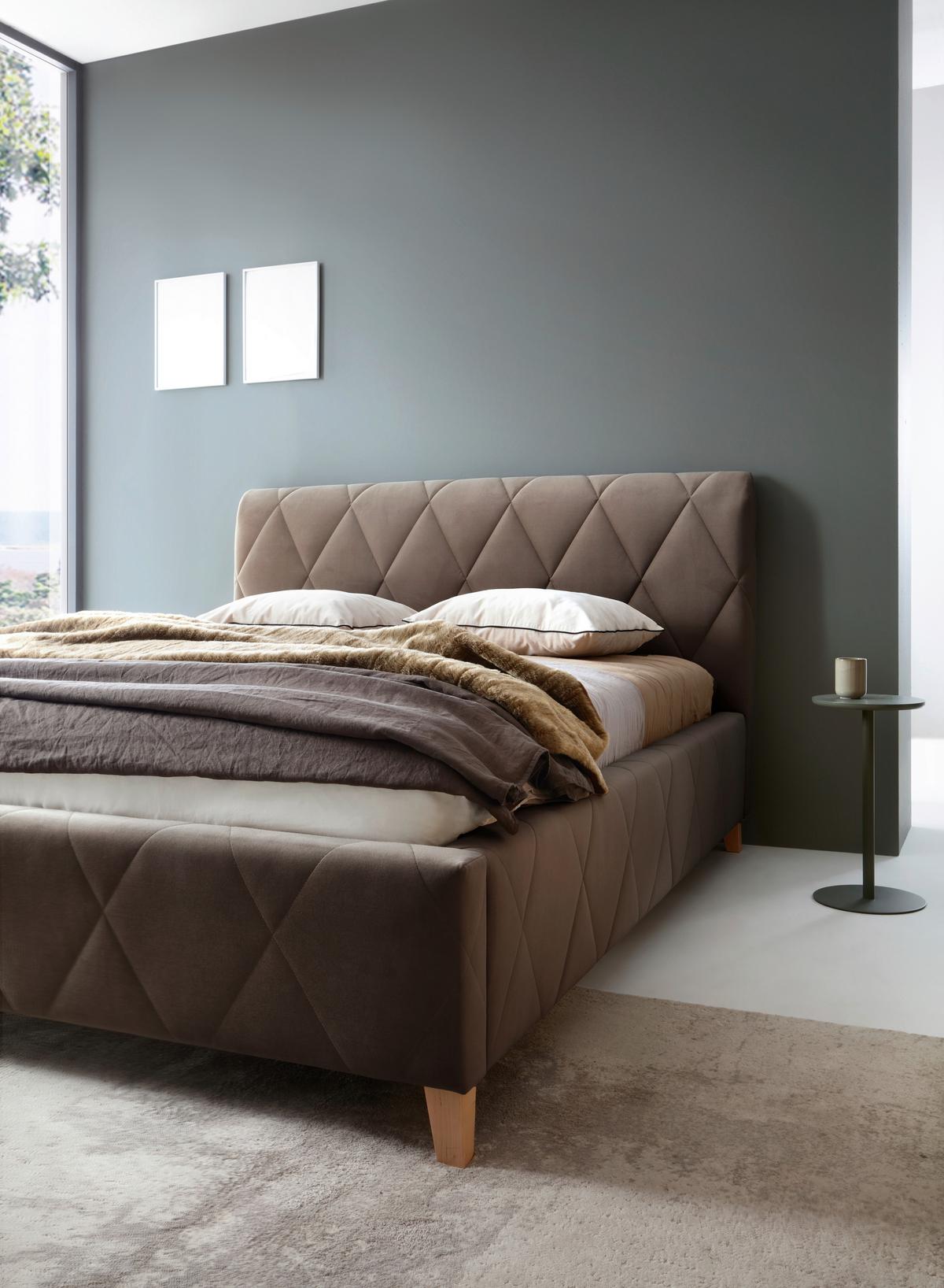 Polsterbett Trivio 180x200 Cm Schlammfarbe - Schlammfarben, MODERN, Holz/Holzwerkstoff (180/200cm) - MID.YOU
