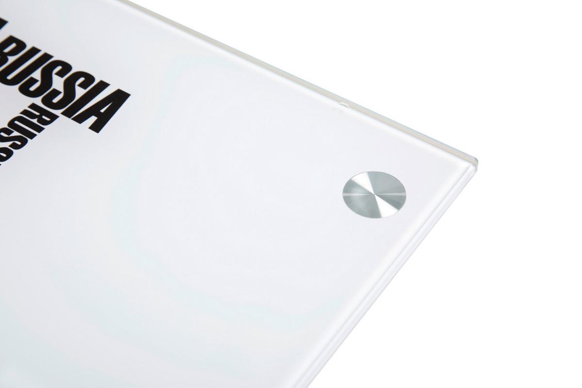 Schreibtisch Grau, Weiß L: 113cm - Weiß/Grau, Design, Glas/Metall (113/58/73cm) - Livetastic