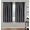 Készfüggöny Bianca - antracit, Romantik / Landhaus, textil (140/175cm) - James Wood