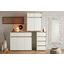 Komoda Sideboard Pluto - bílá/Sonoma dub, Moderní, dřevěný materiál (118/103/48cm)