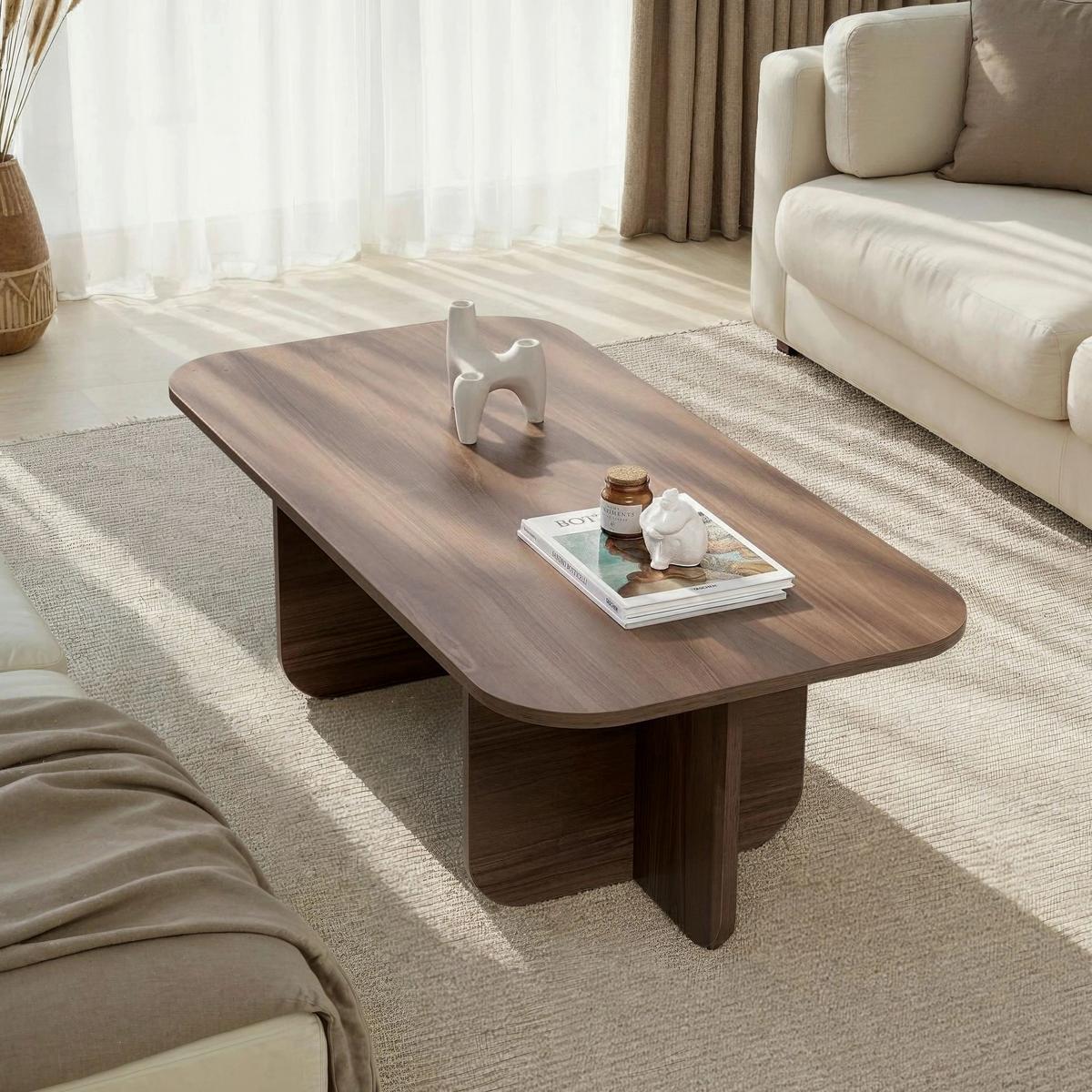 COUCHTISCH Akira Walnussfarben L: 120cm - Walnussfarben, Design, Holzwerkstoff (120/60/41cm) - MID.YOU