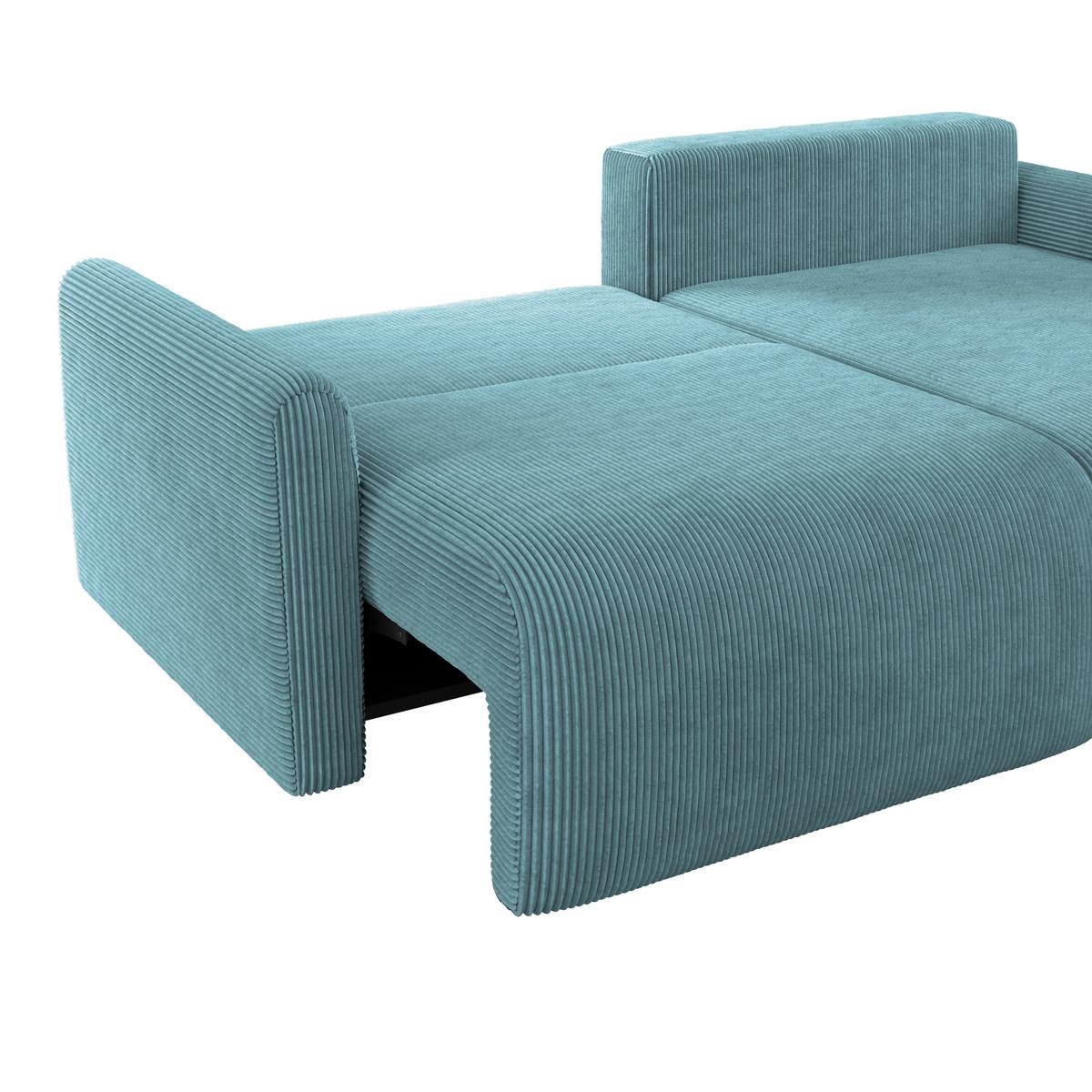 Ecksofa Josh Blau S: 229x146 Cm - Blau, Trend, Textil (229/146cm)
