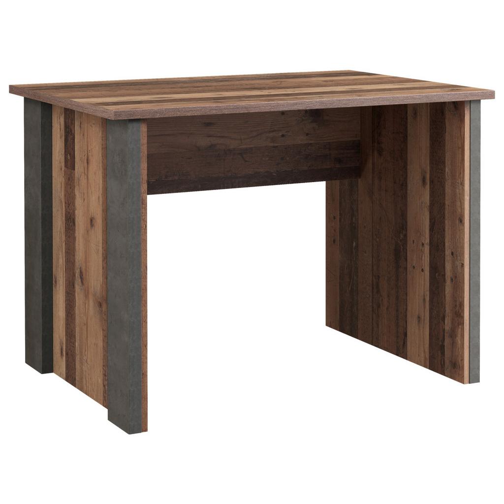 Schreibtisch B 103cm H 73,5cm Cliff, Braun/Grau