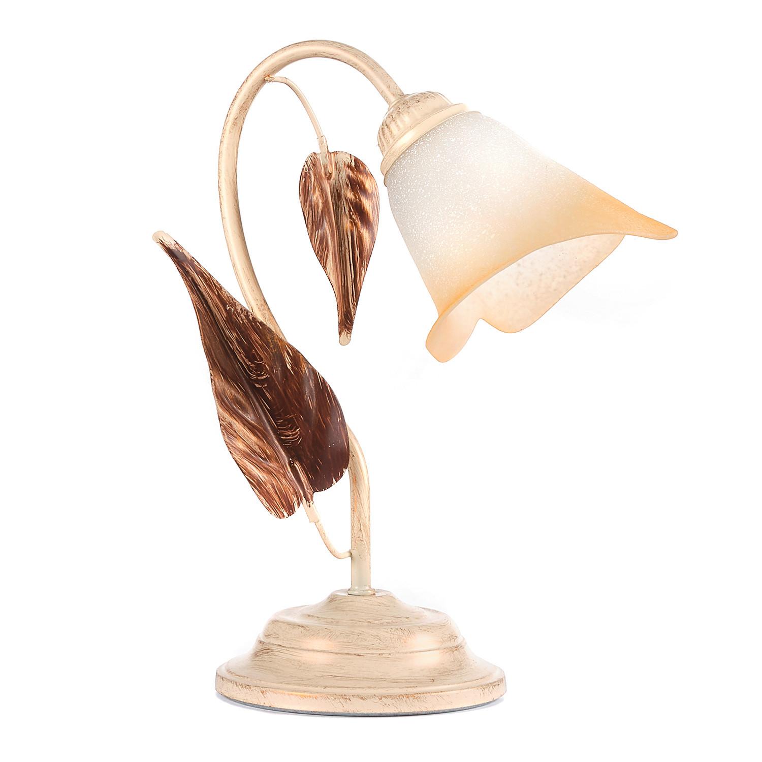 Tischleuchte 4647/L - Natur, Glas/Metall (29/35cm)
