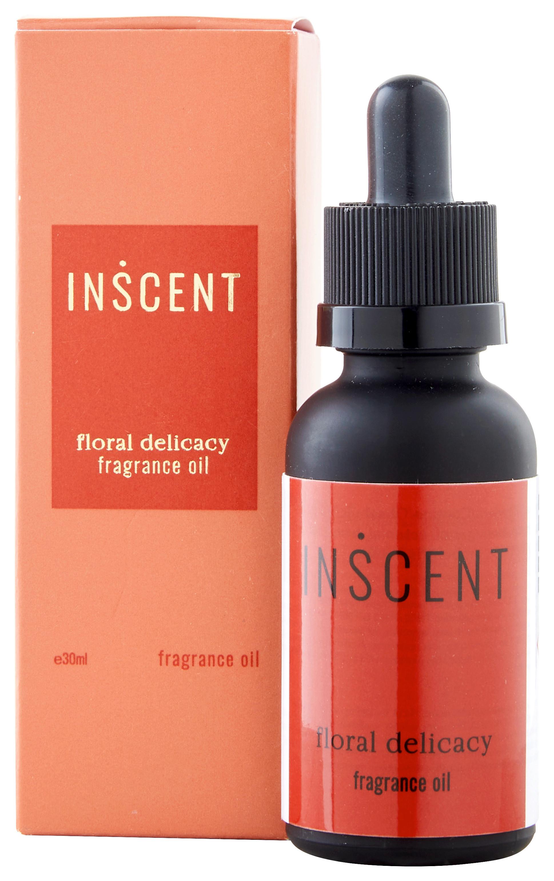 Parfumovaný olej Floral Delicacy, 30 ml - čierna/červená, Design, sklo (30ml) - Inscent