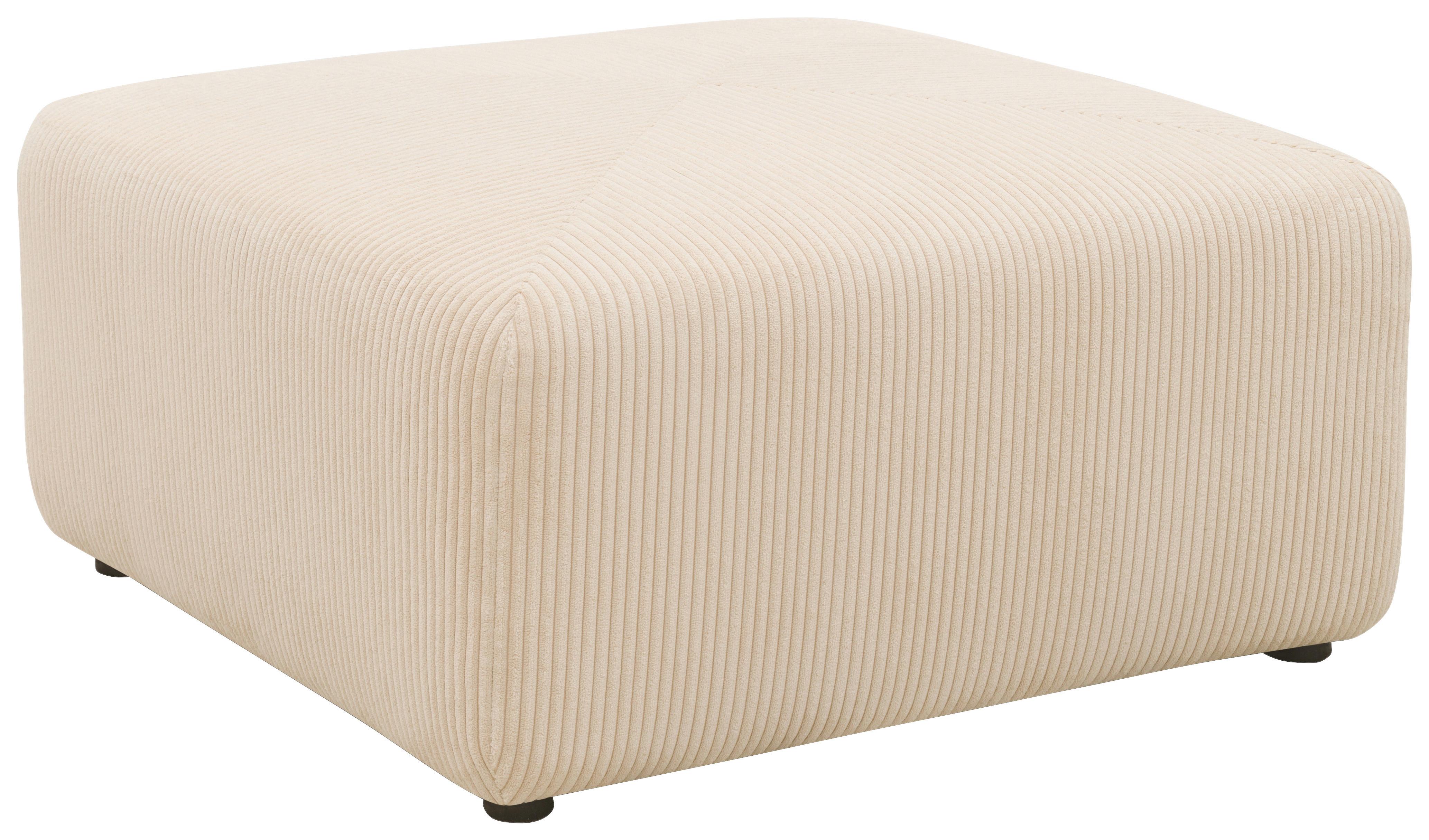 Hocker Creme B: 85 Cm - Creme/Schwarz, Design, Textil (85/42/85cm) - MID.YOU