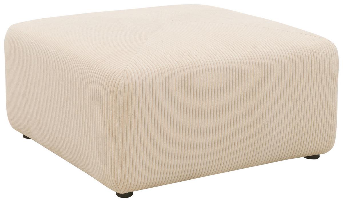 Hocker Creme B: 85 Cm - Creme/Schwarz, Design, Textil (85/42/85cm) - MID.YOU
