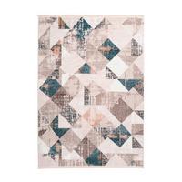 Webteppich Blau/Grau Akropolis 200x300 cm - Blau/Grau, Design, Textil (200/300cm) - Kayoom