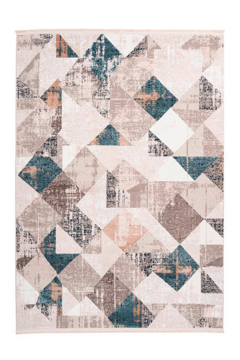 Webteppich Blau/grau Akropolis 200x300 Cm Blau, Grau  200/300 cm 