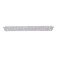 Led-deckenleuchte Sparkle L: 100 Cm Mit Farbwechsler - Silberfarben, Design, Metall (100/25/4cm)