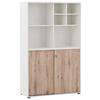 Aktenschrank Set U1000r+u1000st+regal - Wildeiche/Weiß, MODERN, Holzwerkstoff (100,1/167,2/41cm) - MID.YOU