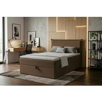 Boxbett Jolly 2 120x200 Braun - Schwarz/Braun, MODERN, Holzwerkstoff/Textil (120/200cm) - MID.YOU