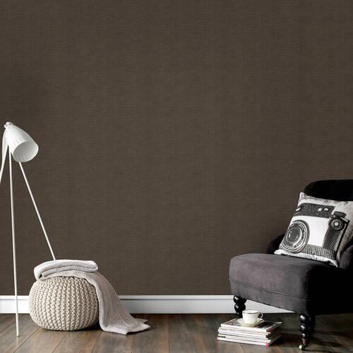 Vliestapete Braun, 52x1000 cm - Braun, Basics, Papier/Kunststoff (52/1000cm)