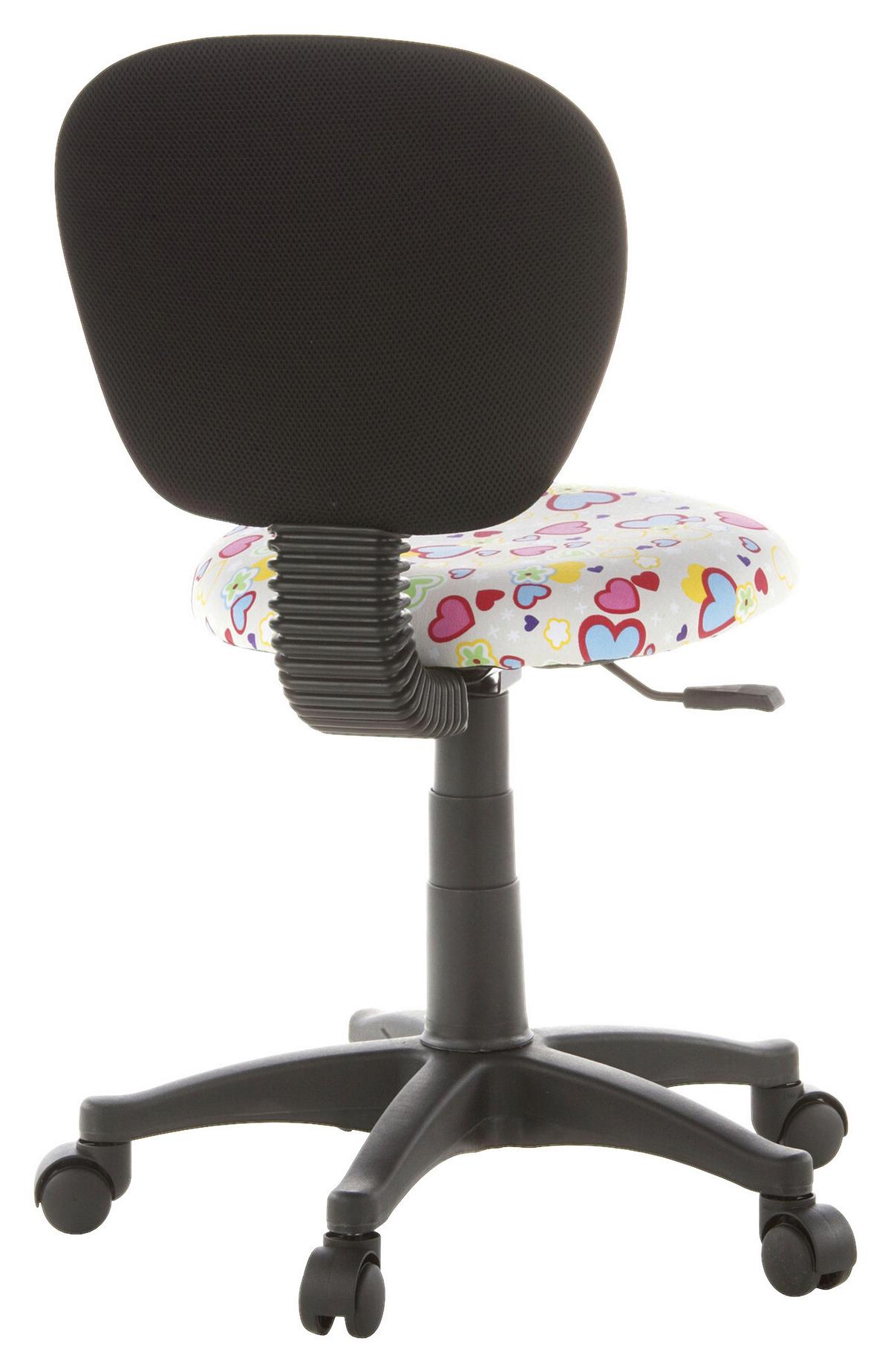 Jugenddrehstuhl Kiddy Top Flowers & Hearts - Multicolor, Basics, Kunststoff (40/79-90/37cm) - MID.YOU