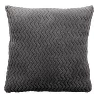 Zierkissen Talisha 40x40 Cm Polyester Grau Mit Zipp - Grau, MODERN, Textil (40/40cm) - Luca Bessoni