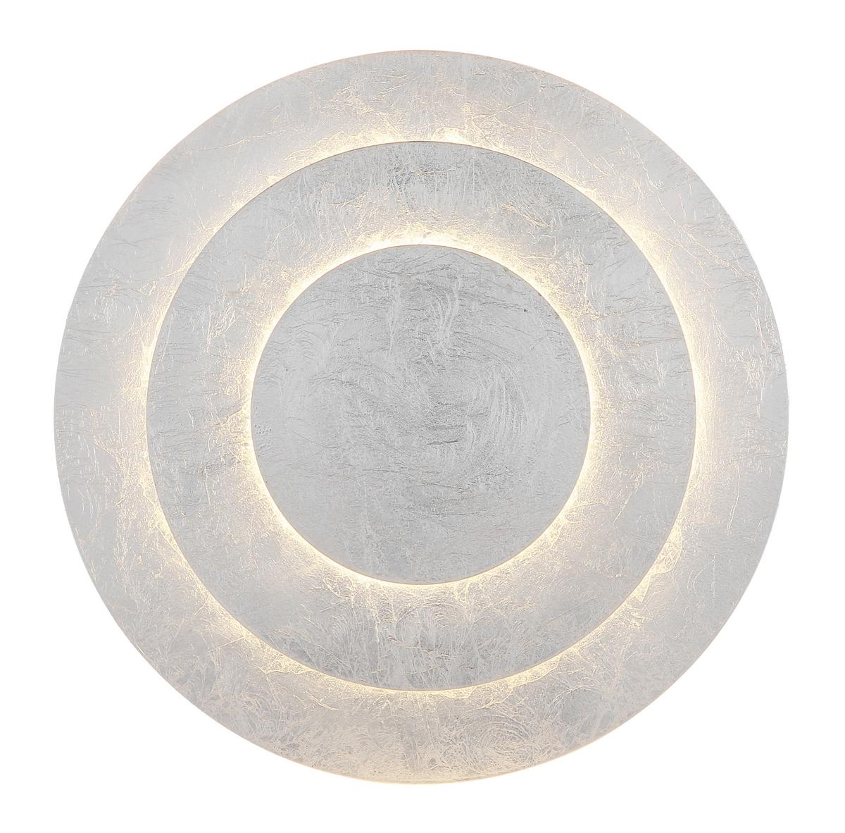 LED-Deckenleuchte 48465-24s Heda - Silberfarben, Design, Metall (35/7cm) - Globo