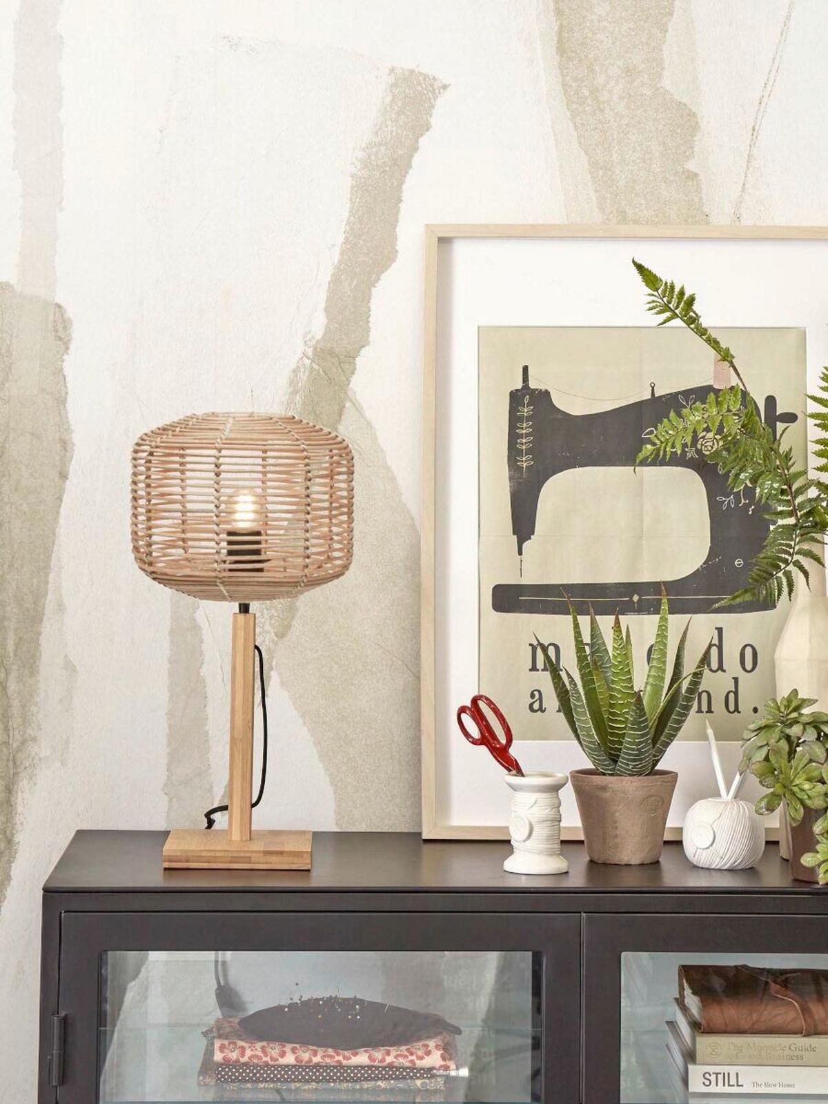 TISCHLEUCHTE TANAMI/T25/N/2520/N - Naturfarben, Trend (25/25/40cm) - Good & Mojo