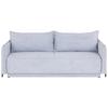 3-Sitzer-Sofa Mit Schlaffunktion Giulia B:217cm - Hellgrau/Schwarz, MODERN, Textil (217/75-95/112cm) - Luca Bessoni